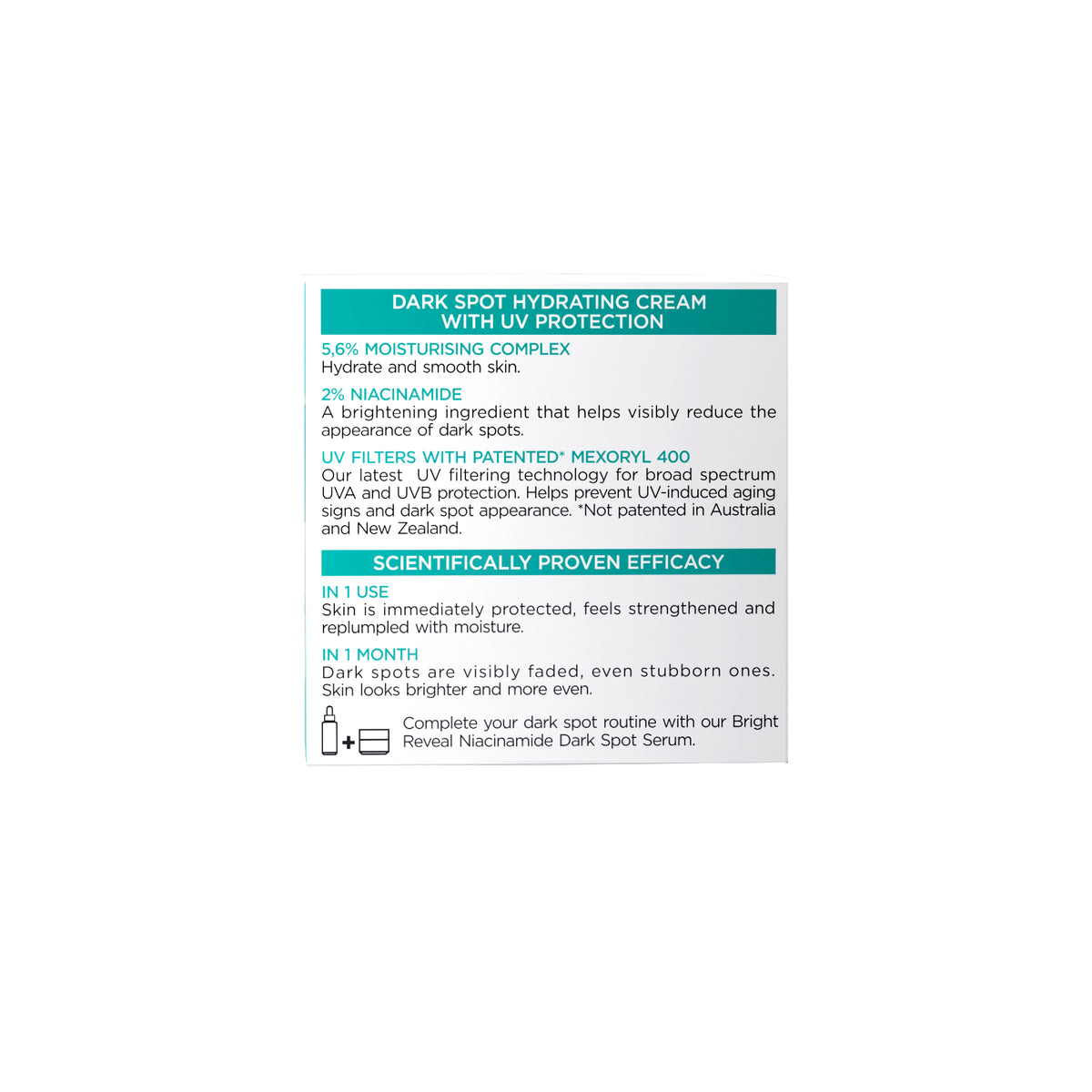 L'Oreal Bright Reveal Niacinamide Day Cream SPF15 30ml