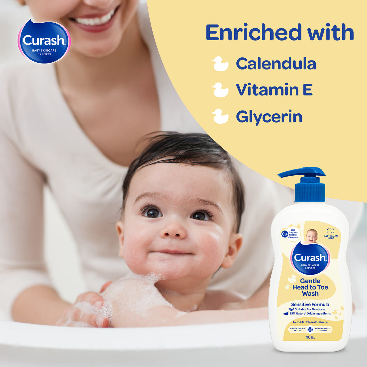 Curash Gentel Head To Toe Wash 400ml