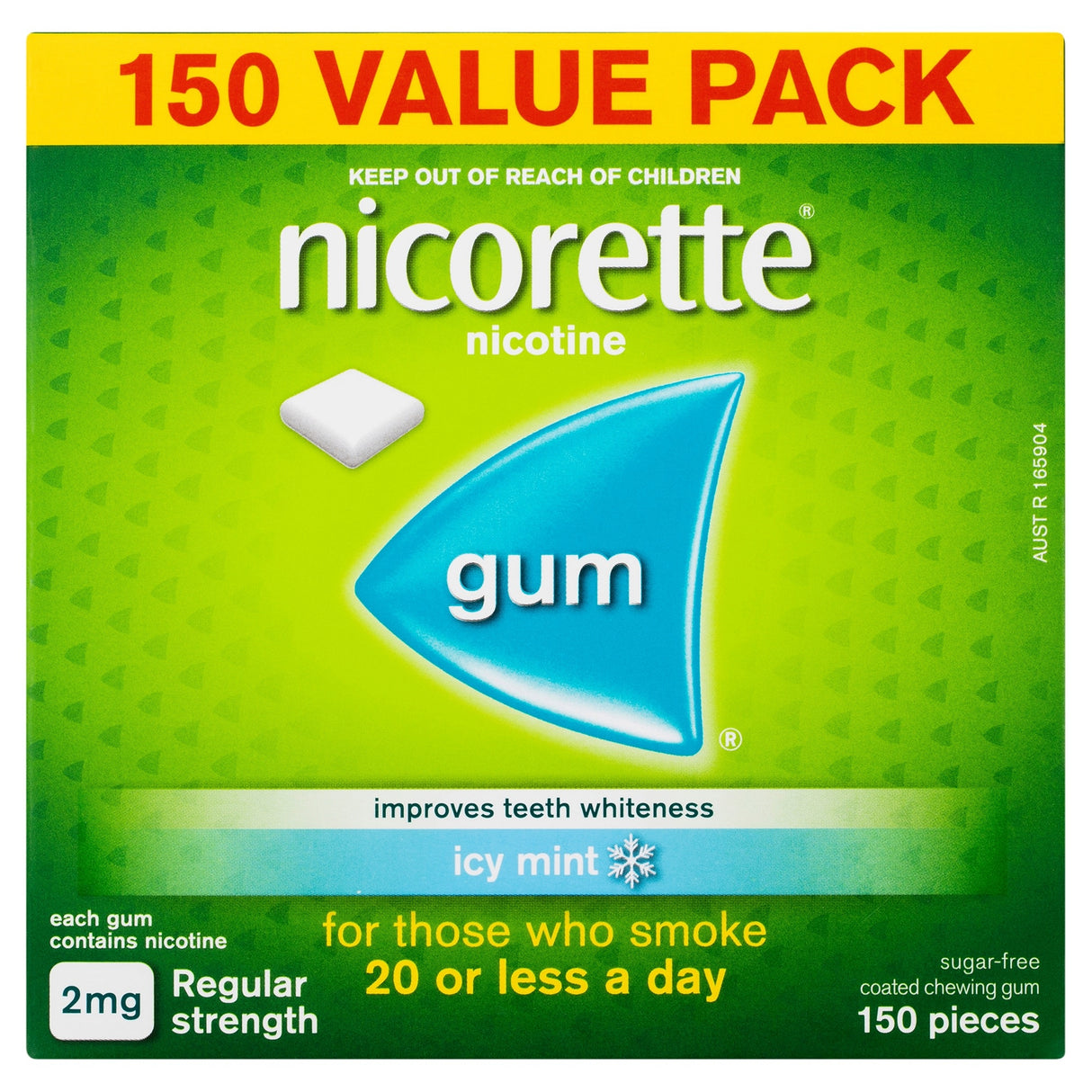 NICORETTE Gum Icy Mint 2mg 150s
