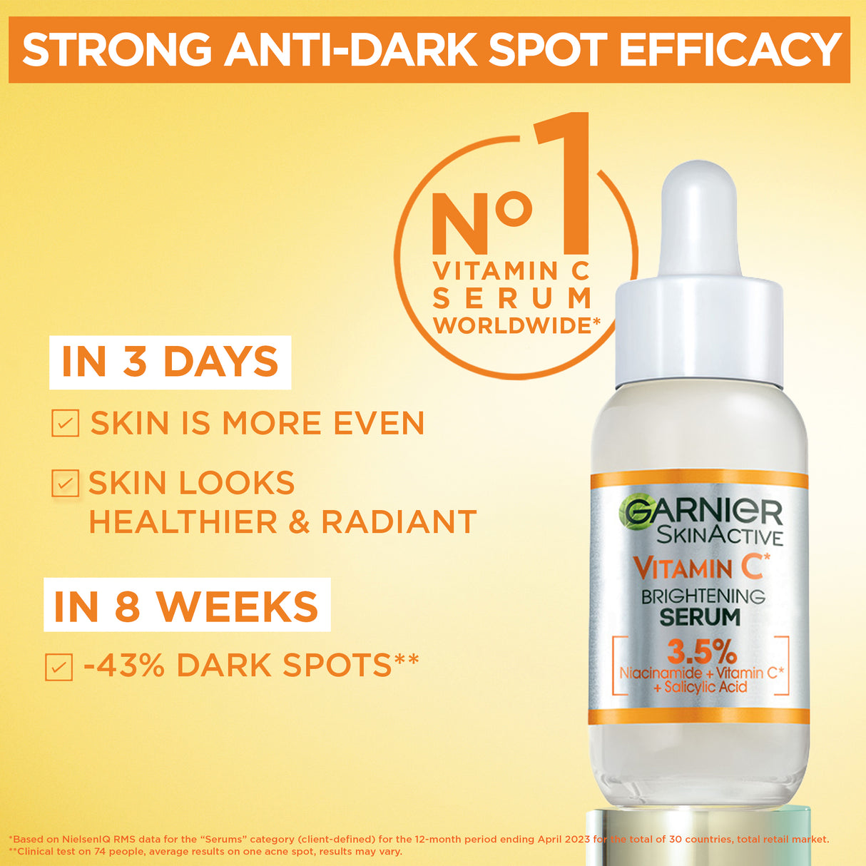 GARNIER Brightening Serum Vit C 30ml