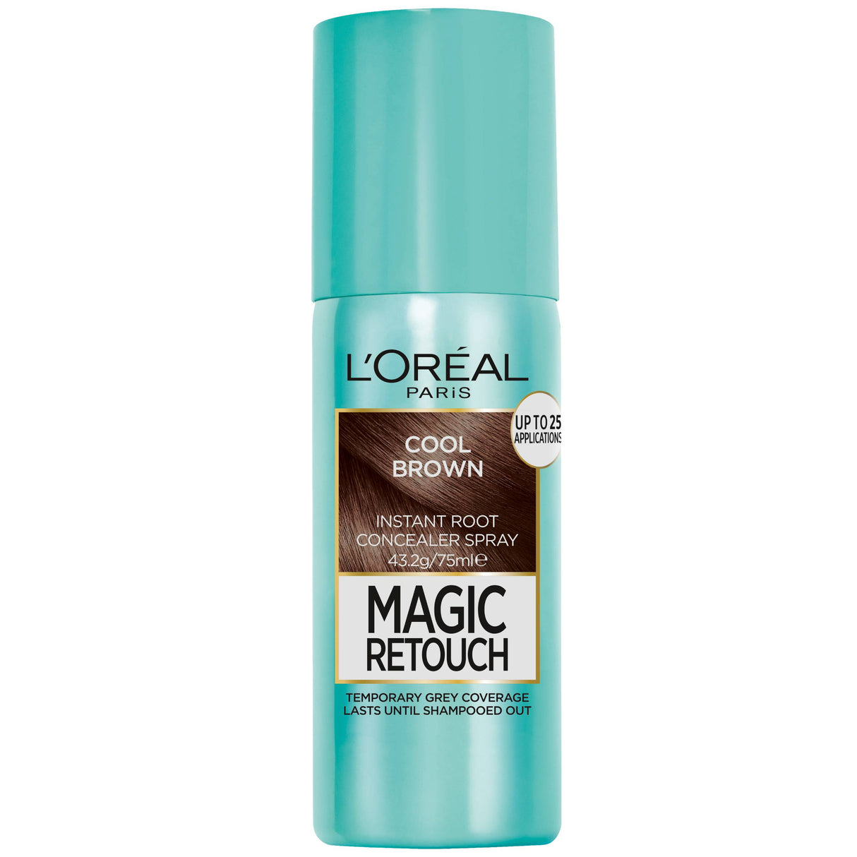 L'Oréal Paris Magic Retouch Temporary Root Concealer Spray, Cool Brown 7