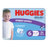 HUGGIES N/Pant Hug Jr Sz6 Boy 24pk