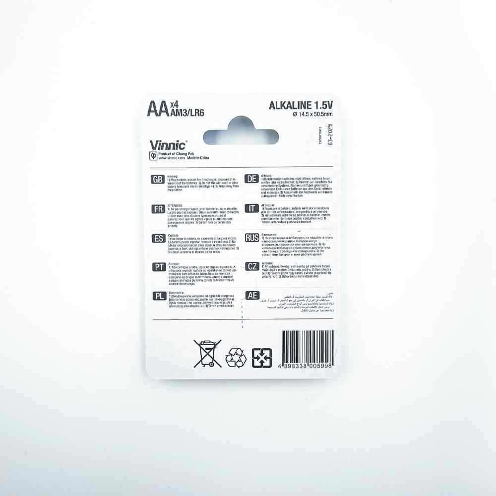 Vinnic Battery AA 4pk