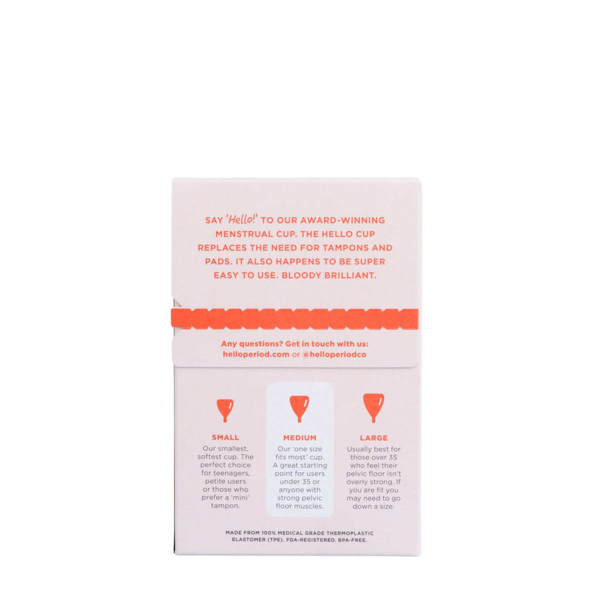 Hello. Average Cervix Cup Blue M