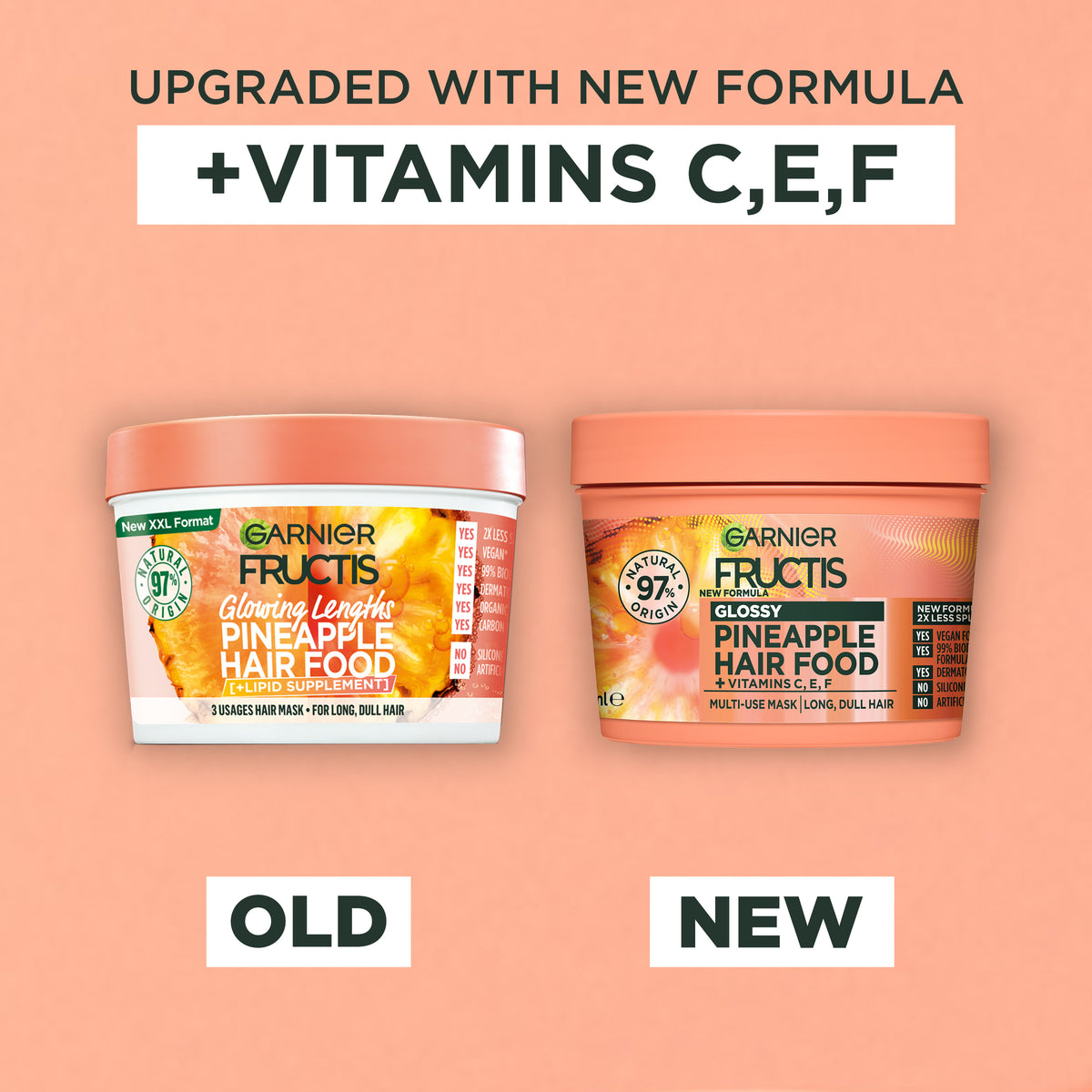Garnier Fructis Hair Food Mask Pineapple 390ml