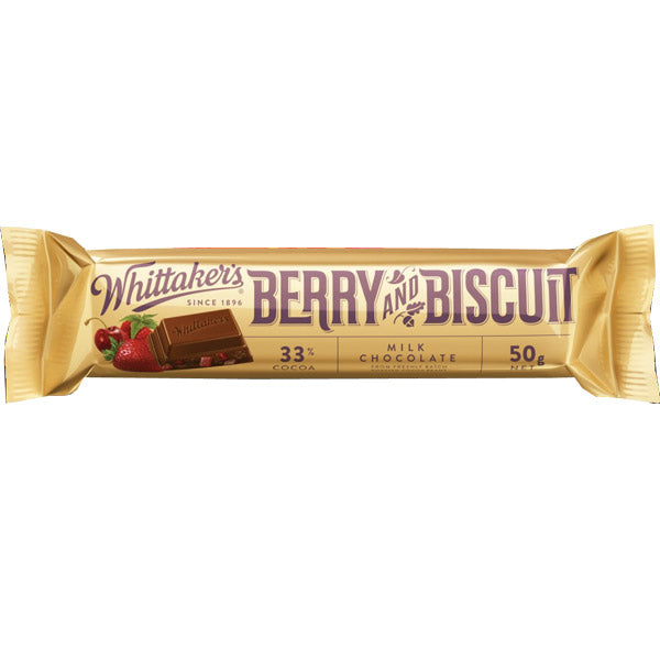 Whittaker's Chunks Berry Biscuit 50g