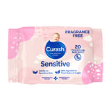 Curash Babycare Fragrance Free Baby Wipes 20 Pack
