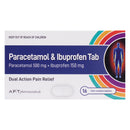 AFT Paracetamol 500mg + Ibuprofen 150mg Tablets, 16's