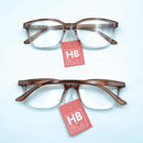 HB&Co Ombre Reading Glasses +1 Brown