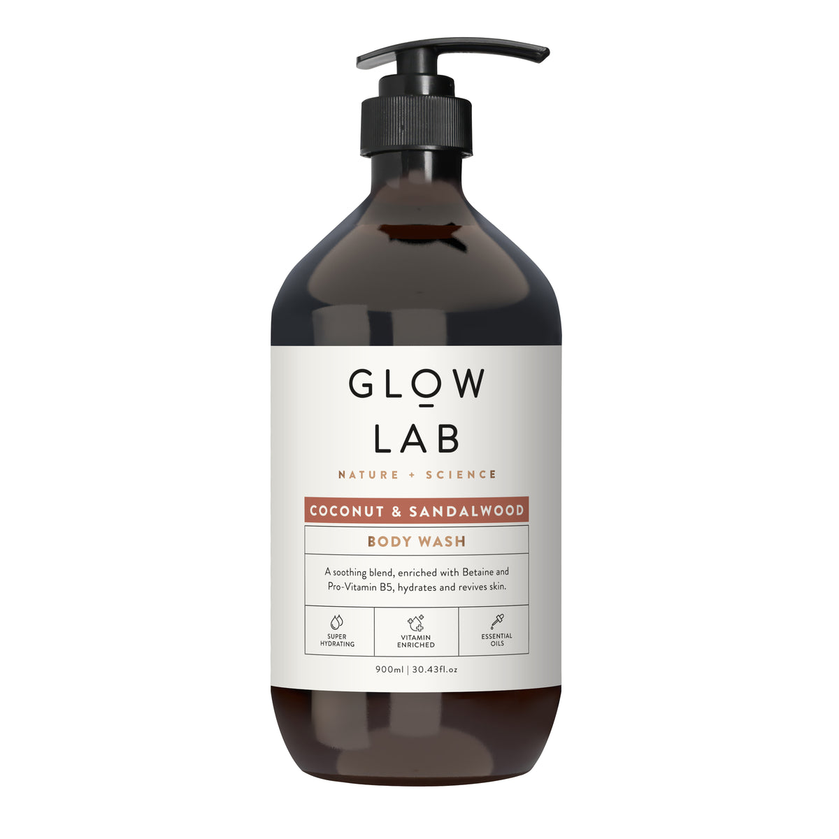 Glow Lab Body Wash Coconut & Sandalwood 900ml