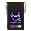 U by Kotex Extra Overnight Pads Long with Wings 8 Pack
