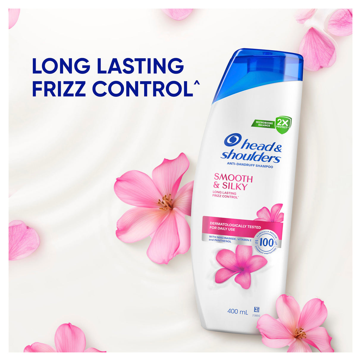 Head & Shoulders Smooth & Silky Anti Dandruff Shampoo for Smooth & Silky Hair 400 ml