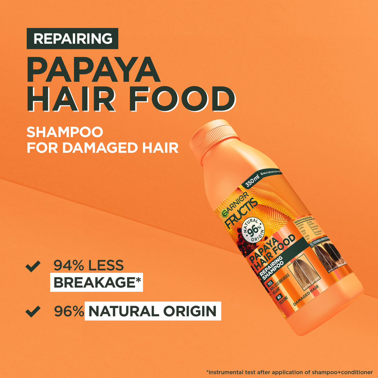 Garnier Fructis Hair Food Papaya Shampoo 350ml