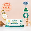 GAIA Natural Baby Water + Ceramides Biodegradable Wipes 70pk