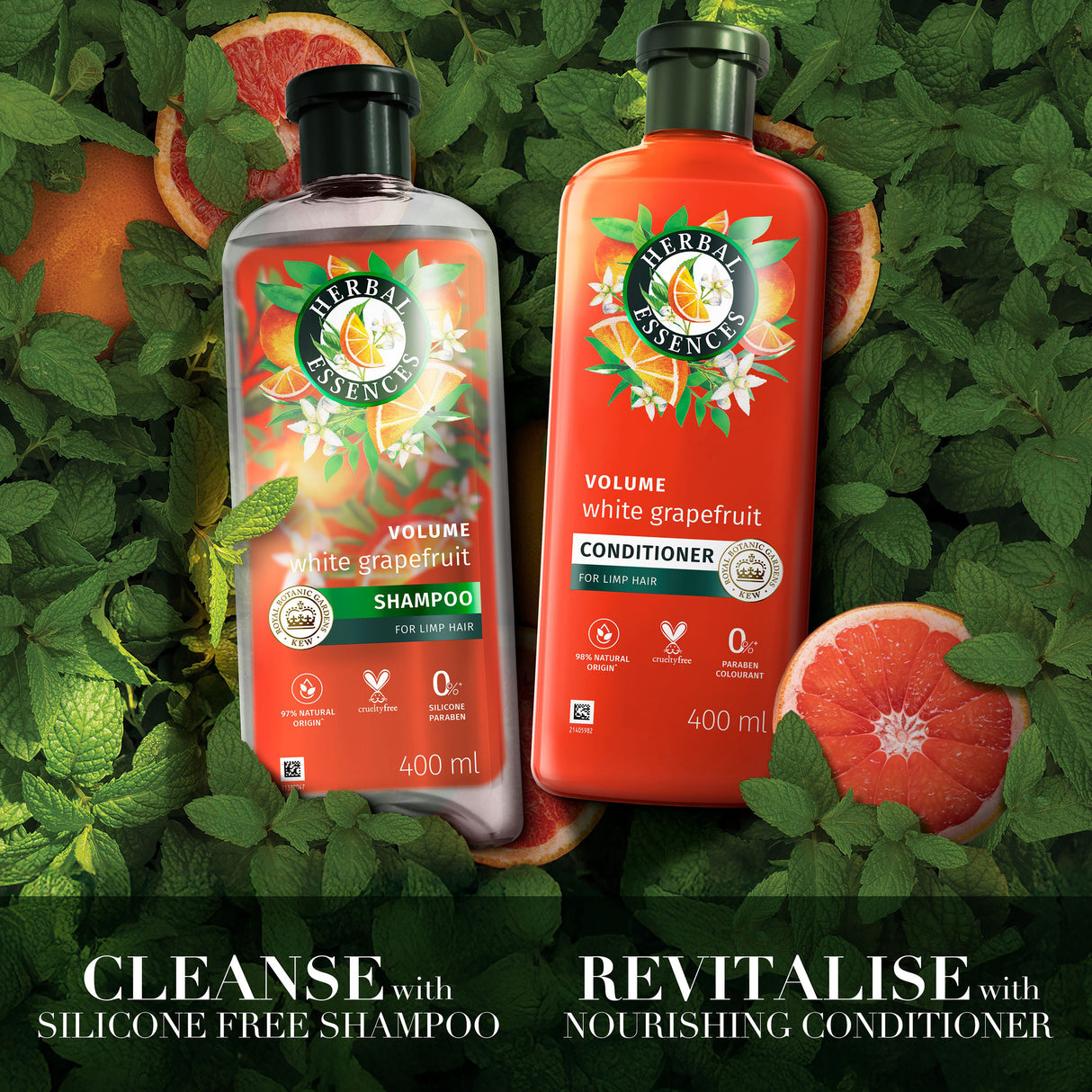 Herbal Essences: Bio Renew Volume White Grapefruit Mint Conditioner 400ml