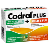 Codral Plus Duo Sore Throat Lozenges + Cold & Flu Tablets