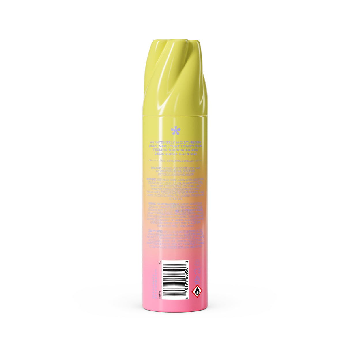 DAISE Foaming Body Wash in Pineapple Whip, 8.8 oz/ 250 g / 265 mL
