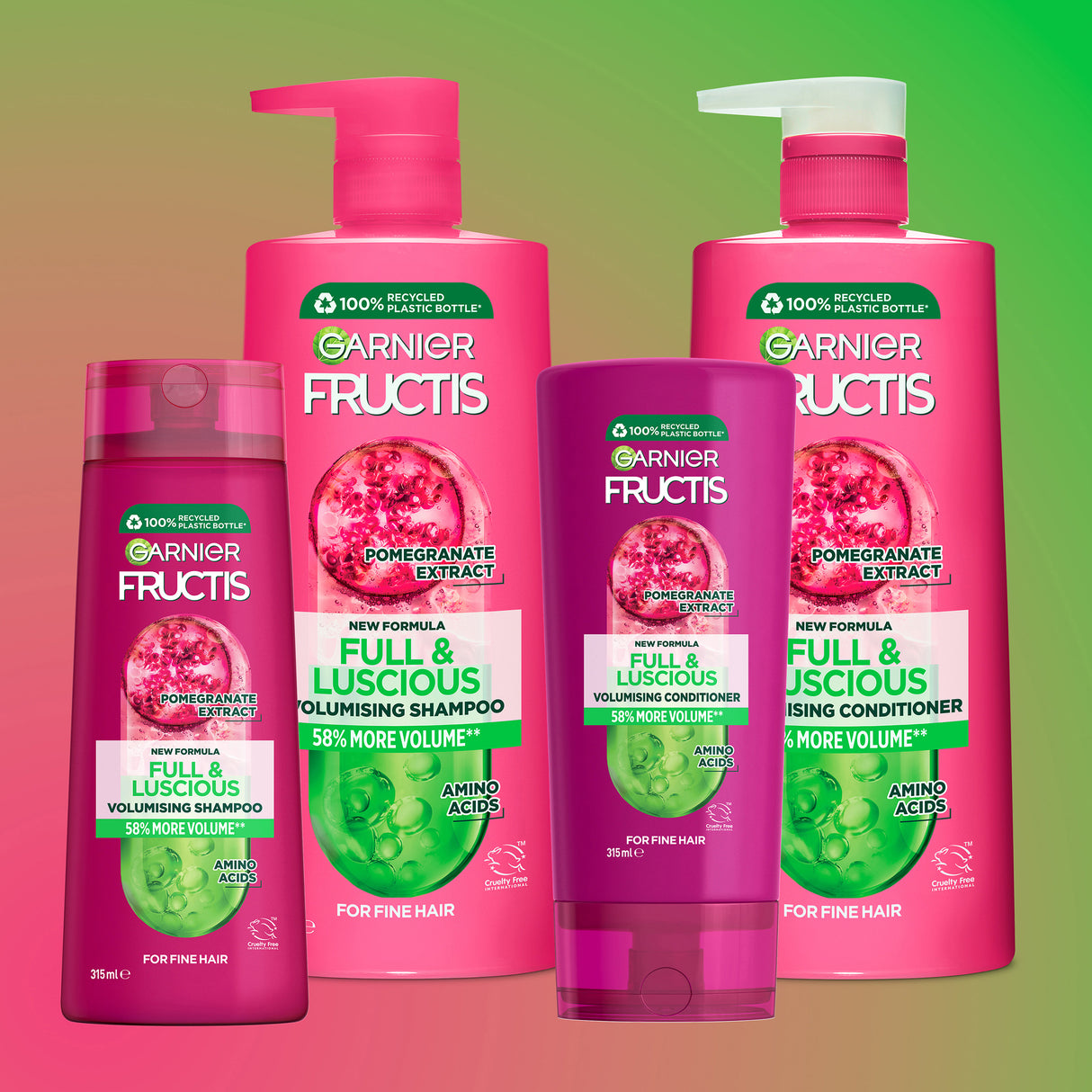 Garnier Fructis Full & Luscious Thicker Hair Conditioner 315ml