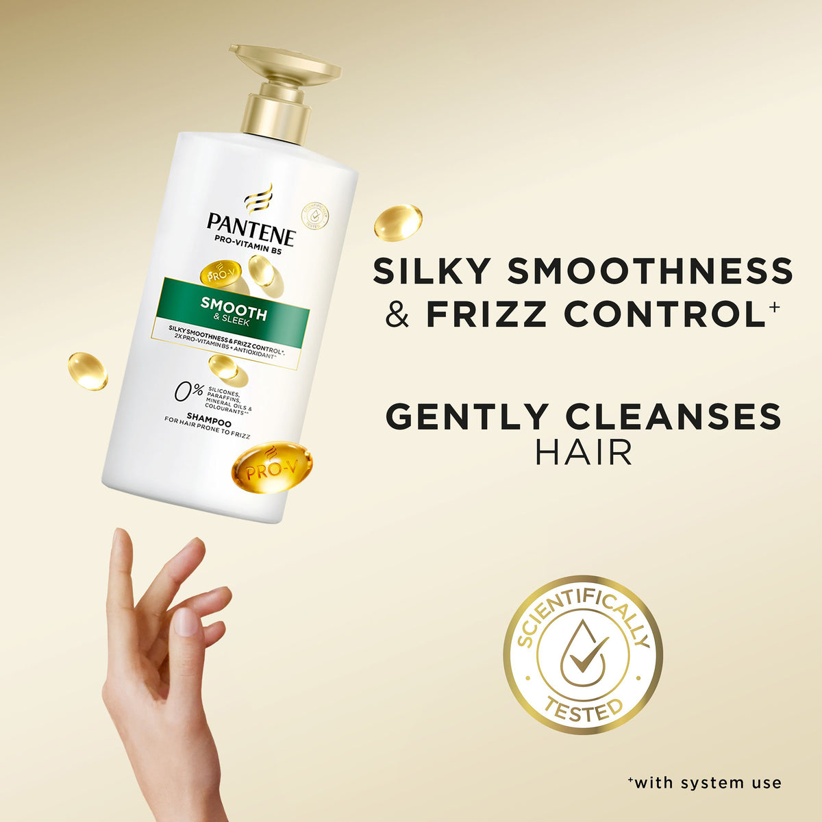 Pantene Smooth & Sleek Shampoo 900ml