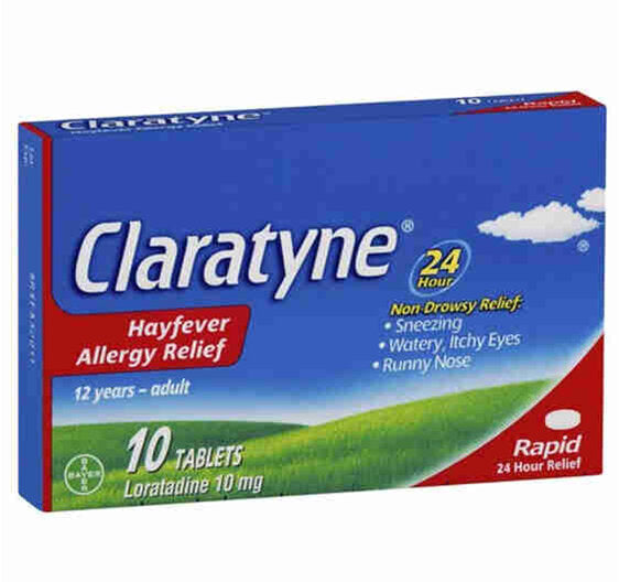 Claratyne Allergy Hayfever Relief Antihistamine Tablets 10 pack
