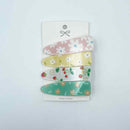 Hair Clips 4Pack Summer Flowers