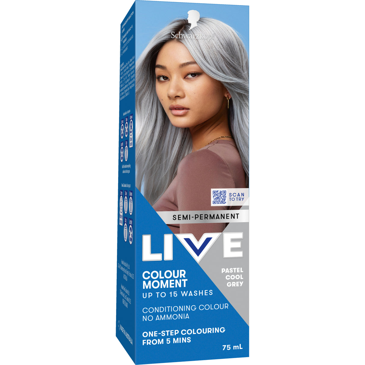 Schwarzkopf Live Colour Pastels Cool Grey 75ml