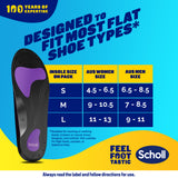 Scholl In Balance Pain Relief Plantar Fasciitis Orthotics - Large