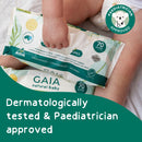 GAIA Natural Baby Water + Ceramides Biodegradable Wipes 70pk