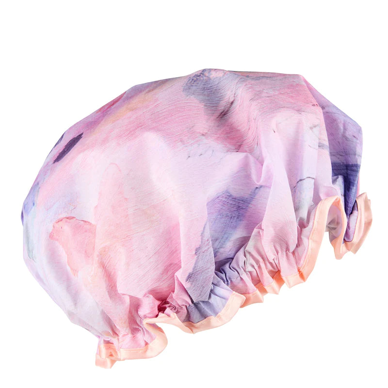 Designer Brands Make A Splash Shower Cap Blush Strokes