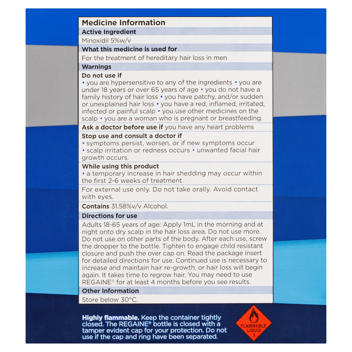 Regaine Extra Strength Solution for Men 4 Months Supply