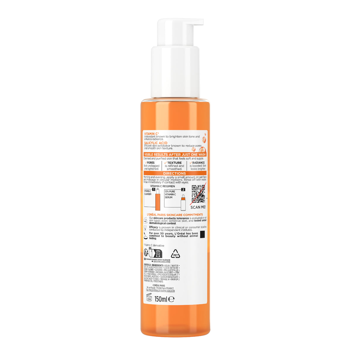 L'Oreal Revitalift Vitamin C + Salicylic Acid Cleanser 150ml