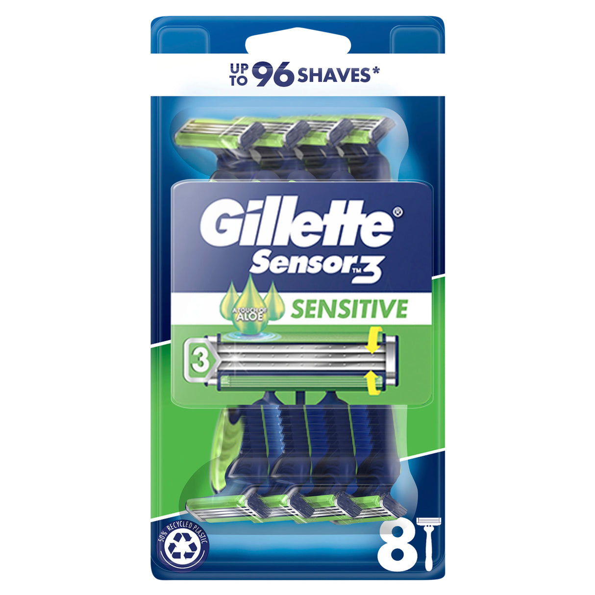 GILLETTE Sensor3 Sens Disposable 8pk