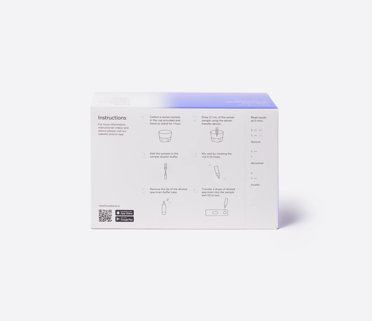 NewFoundLand Male Fertility Test Kit 1pk