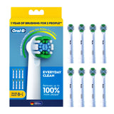 ORAL B Everyday Clean Replacement Brush Head 8pk