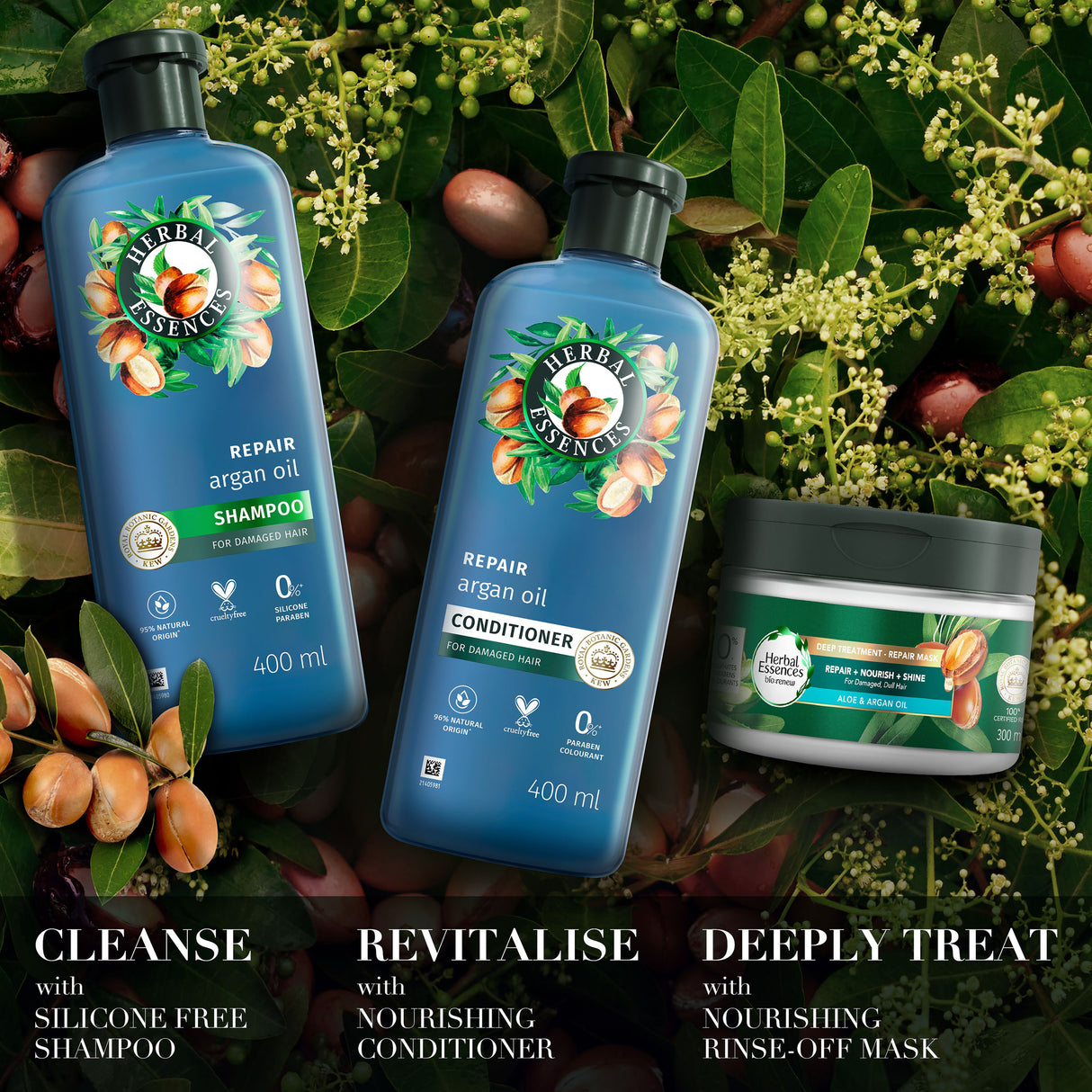 Herbal Essences Bio: Renew Repairing Conditioner Argan Oil Of Morocco 400ml