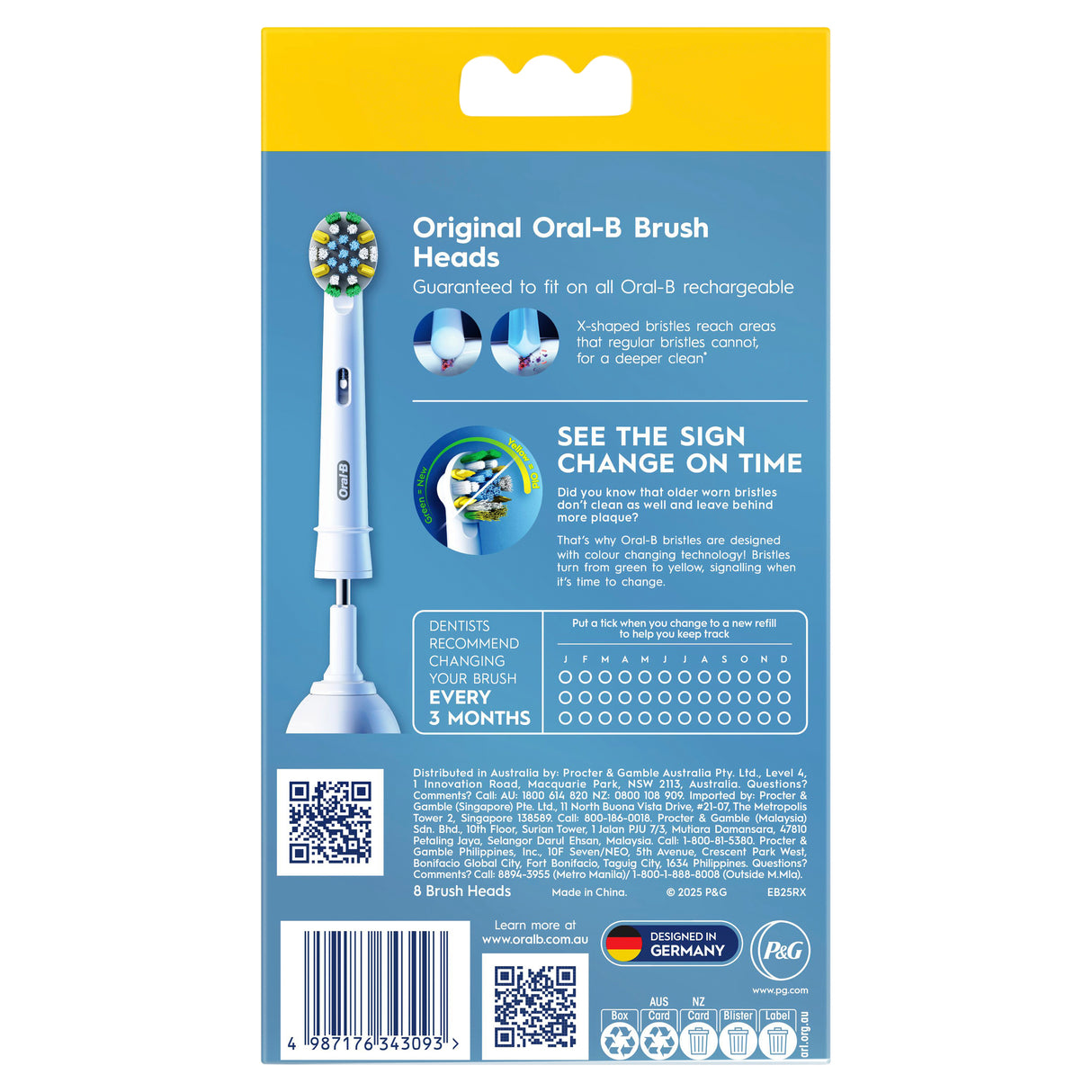 ORAL B Floss Actn Dp Cln (R) Head 8s