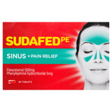 Sudafed PE Sinus + Pain Relief Tablets 20 Pack