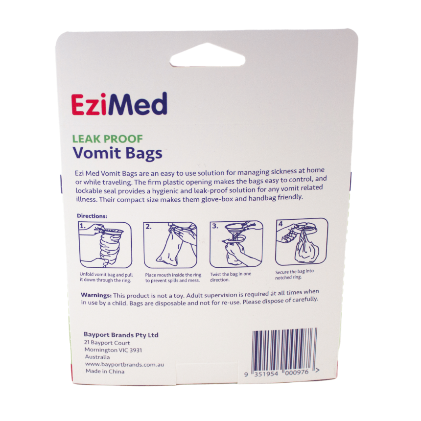 EziMed Vomit Bags 3pk