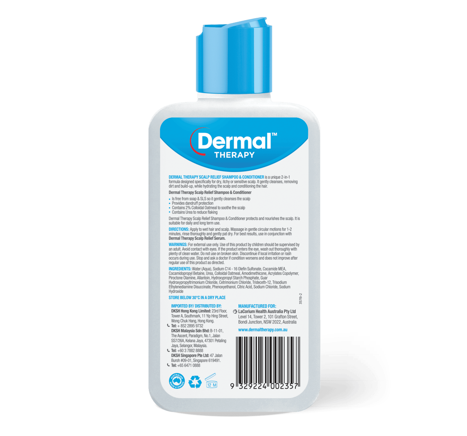 Dermal Therapy Restoring Shampoo & Conditioner 210ml
