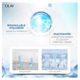 OLAY LUMINOUS HYALURON+ NIACINAMIDE GEL SERUM 30ML.