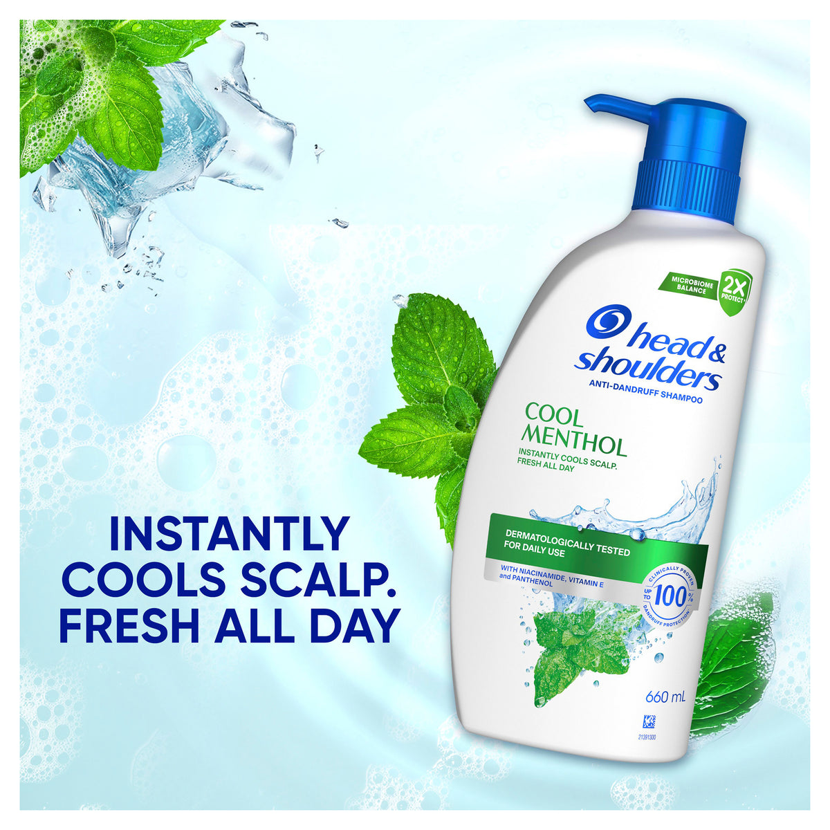 Head & Shoulders Cool Menthol Shampoo 660ml