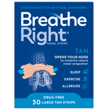 Breathe Right Nasal Strips Tan Large 30s