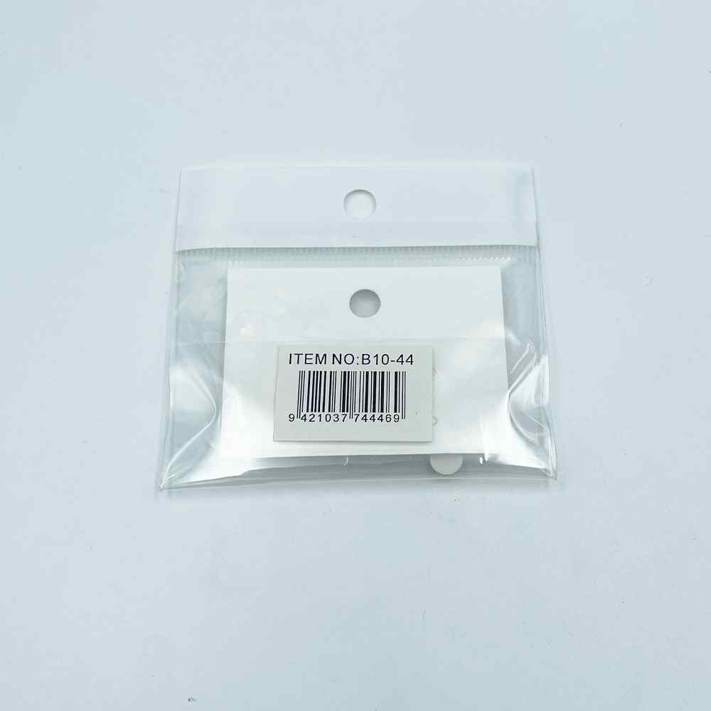 Rosanna Earrings White Hoops Silver