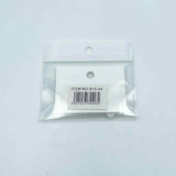 Rosanna Earrings White Hoops Silver