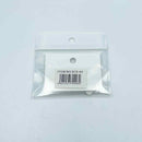 Rosanna Earrings White Hoops Silver