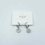 Rosanna Earrings Drop Diamante Silver