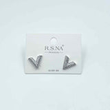 Rosanna Earrings Diamante Small V