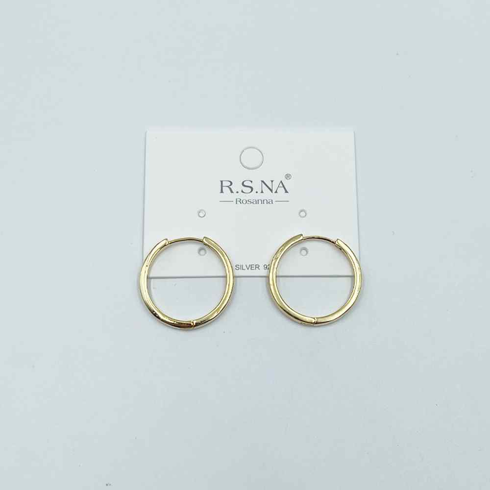 Rosanna Earring Classic Narrow Hoop Gold