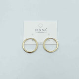 Rosanna Earring Classic Narrow Hoop Gold