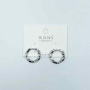 Rosanna Earrings Silver Hoop